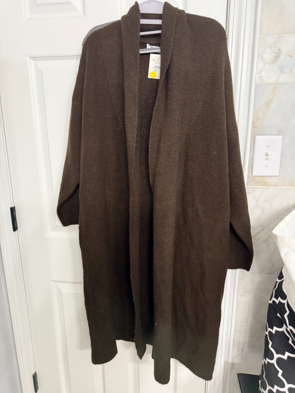 NWT Double Zero Brown Macey Duster Cardigan Sweater Medium